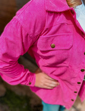 Load image into Gallery viewer, Pink Corduroy Shacket
