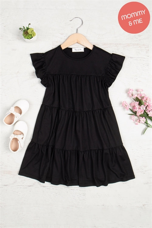 Black Teared Dress Mini