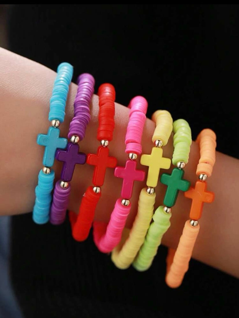 Colored Cross Bracelets