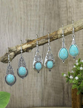 Load image into Gallery viewer, Silver &amp; Turquoise Earrings
