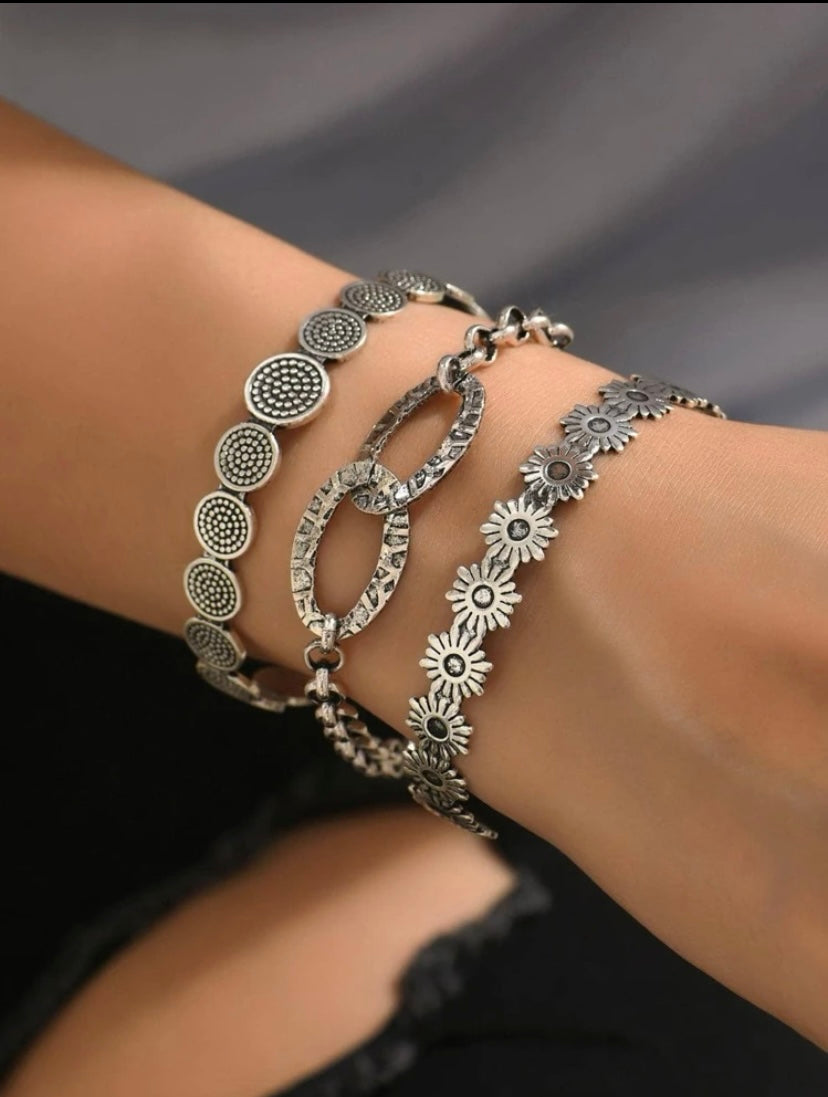Set of Silver Bracelets