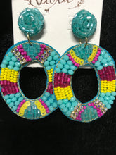 Load image into Gallery viewer, Multi Color Beaded Earrings
