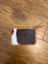Load image into Gallery viewer, Cowhide &amp; Leather Coin Purse
